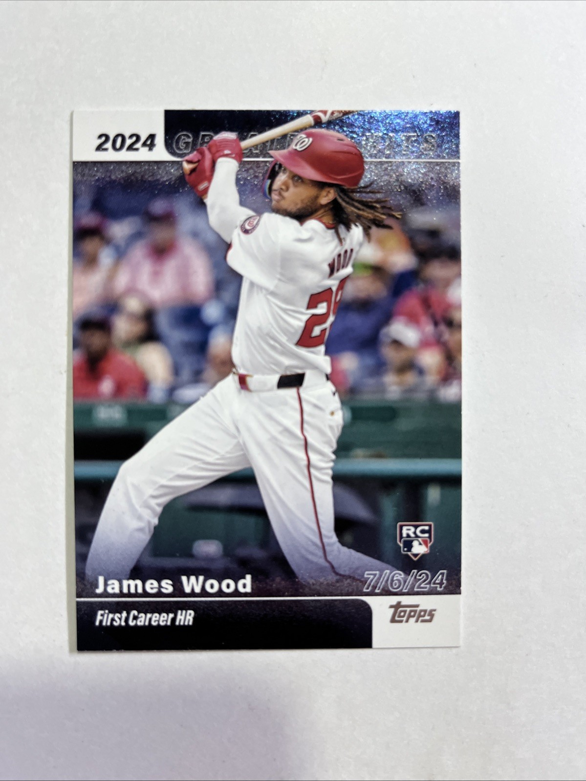 2025 Topps Series 1 - 2024 Greatest Hits James Wood #GH-13 (RC)