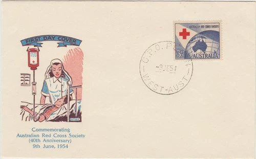 Australia 1954  FDC  Red Cross issue  good condition