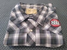 Wrangler pearl snap short sleeve western shirt mens size XXL