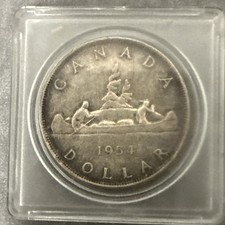 1954 Canada Silver Dollar