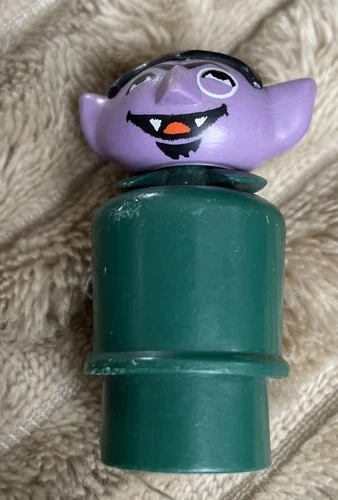 Fisher Price Little People Vintage Toys Sesame Street THE COUNT Figure