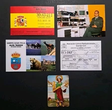 Rare Alfa Tango 30-AT-211 Spain DX-Group QSL Card Set + Photo – Oscar Luis
