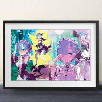 R.E.M. アートポスター　公式　エデション入り Re: Zero Illustration - 11x17