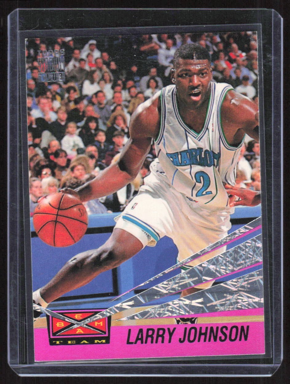 1993-94 Topps Stadium Club - Beam Team Larry Johnson #15 Hornets