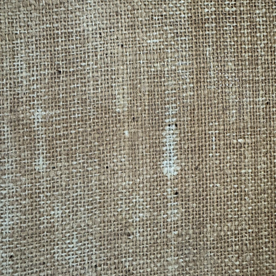 Vintage 1970s Framed Burlap Art "Dont Forget" With Big-Eyed Child Image - Image 3 of 4