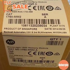 Allen-Bradley 1764-MM2 MicroLogix 1500 16 KB Memory 1764MM2 NEW US Free Tax