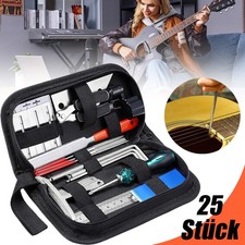 25X Gitarre Reparatur Werkzeug Set Gitarren Reinigung Wartungs Gitarrenpflegeset
