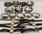 19 Vtg - Now Watch Lot Non Running Parts? Geneva Pedre Timex Vantage Quartz