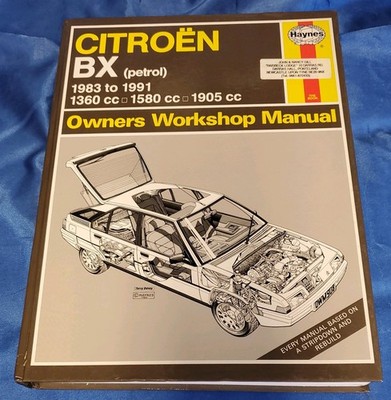 Citroen BX Benzin Modelle, '83-91 Haynes Werkstatthandbuch