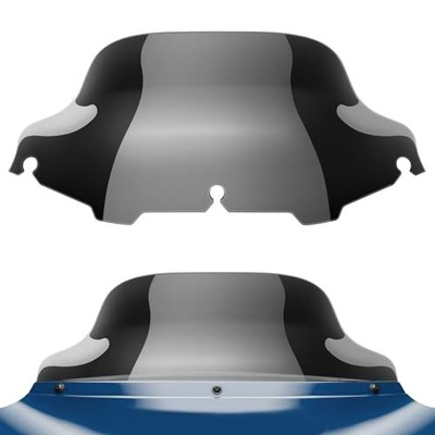 8'' Motorcycle Windshield Windscreen Fit for 1996-2013 Harley Davidson Black