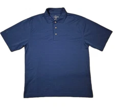 Champions Tour Men’s Golf Polo Shirt Blue Size M 100% Polyester