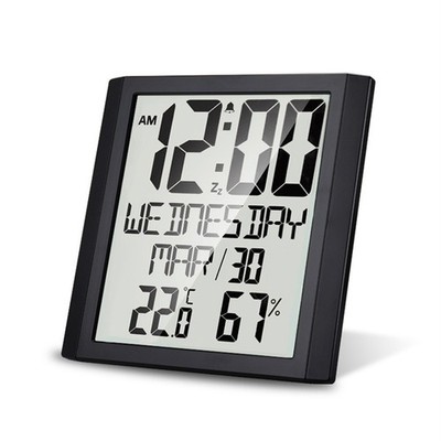 Leicht ablesbarer digitaler Wecker mit Temperatur- und Luftfeuchtigkeitsdaten