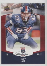 2018 Upper Deck USA Football Red Border Cody Hix #129