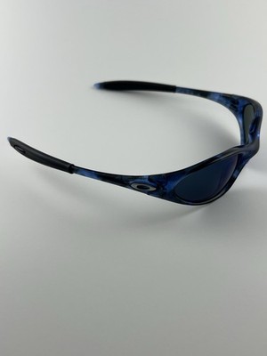 Oakley Minute 1.0 Blue Tortoise Frame Ice Iridium Lens Silver