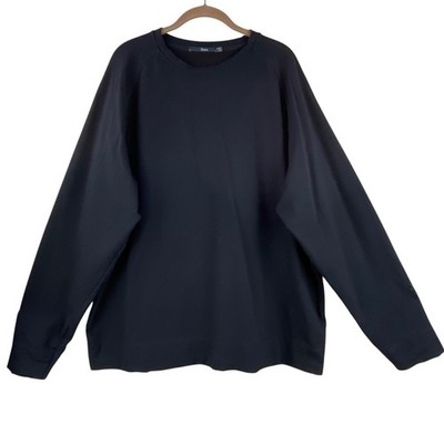 Ibex Black Sweatshirt Size XXL Organic Cotton Merino Wool