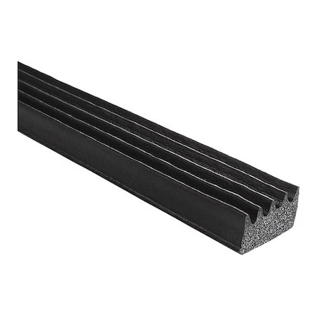 Trim-Lok X103ht-25 Rubber Seal, Ribbed, .063"W X 25 Ft.