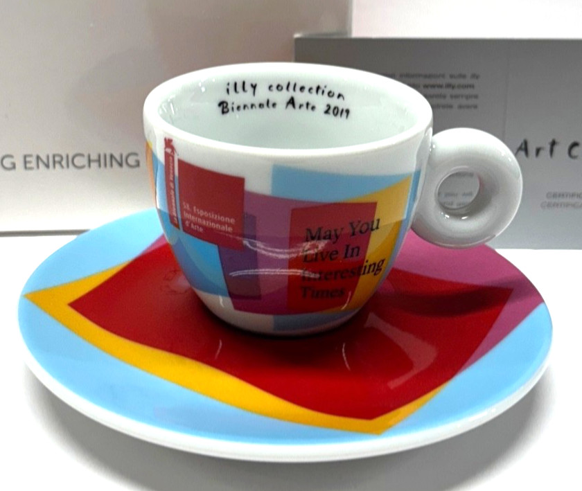 illy Art Collection 2019 Biennale Arte Espresso Cup & Saucer Limited Edition NIB