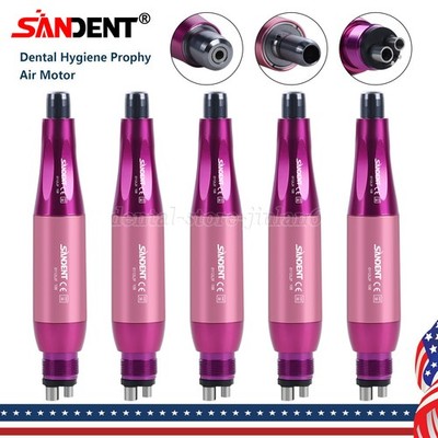 1-5* Dental Hygiene Prophy Handpiece Air Motor 4Holes 4:1 Nose Cone 360°Swivel