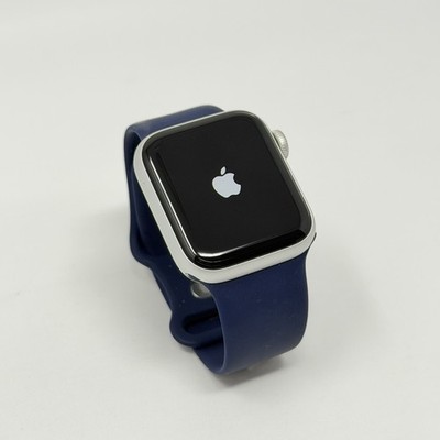 Apple Watch Series 6 40mm Silver Aluminum Case with Blue Sport Band (GPS + Cellu