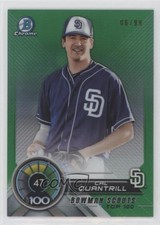 2018 Bowman Scouts' Top 100 Green Refractor 6/99 Cal Quantrill #BTP-47 1dm4