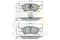 Motaquip Bremsbelagsatz Scheibenbremse LVXL986 FüR Opel Vectra Cc J96 Calibra