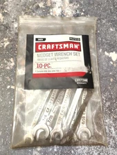 Craftsman Wrench Midget Ignition Combination Set SAE 5/32-7/16" 10 p (SB1113684)