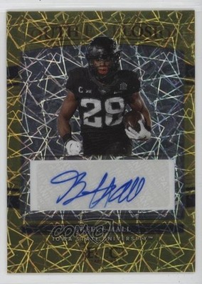 2022 Select Draft Picks Gold Lazer Prizm /5 Breece Hall Rookie Auto RC rf2
