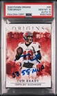 2020 PANINI ORIGINS #65 TOM BRADY PSA 10 DNA SUPER BOWL 55 MVP INSCRIBED AUTO 10