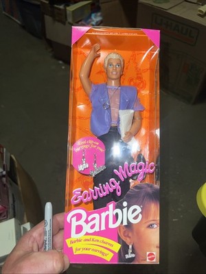 Mattel Earring Magic Ken #2290 c1992 Barbie Doll MIB unused