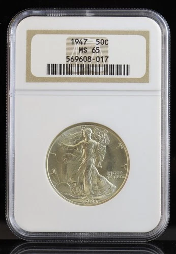 1947 Walking Liberty Half Dollar NGC MS65