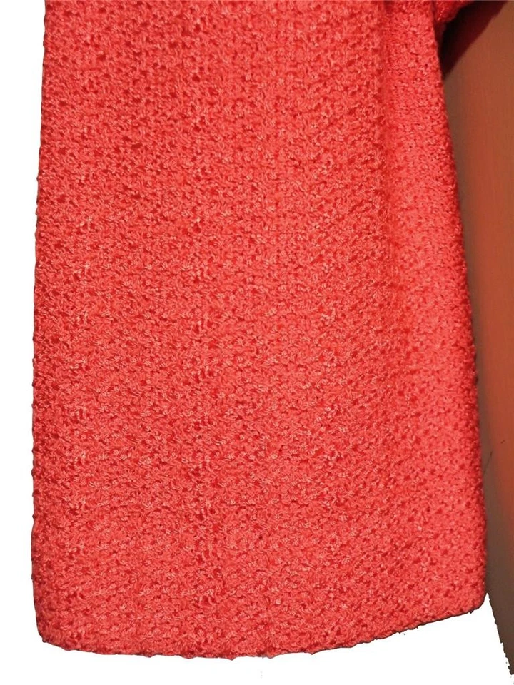 Nuevo con etiquetas. Chaqueta Blazer JOHN Knits Nantucket Rojo Cáñamo Tejido Talla 10 12 $1195 Foto 3 de 4