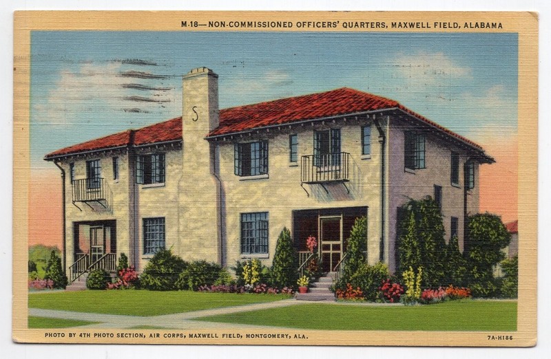 1940s? Linen - Noncommissioned Officers Quarters, Maxwell Field - Montgomery, AL