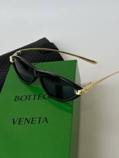 Rare Bottega Veneta Slim Black Cat Eye Sunglasses