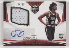2020 Panini Chronicles Limited Rookie Jersey Prime 24/25 Daniel Oturu Auto a8r