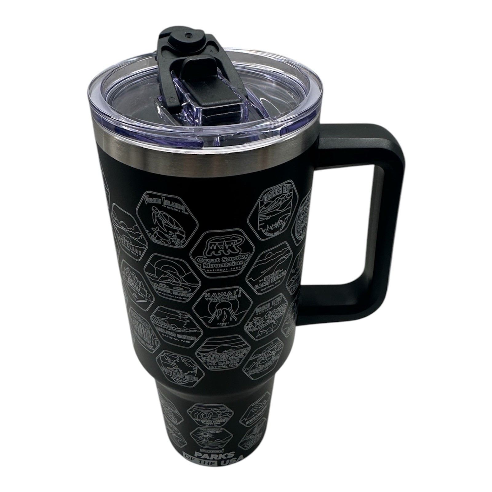 National Park Water Bottle 40oz Tumbler with Handle and Flip