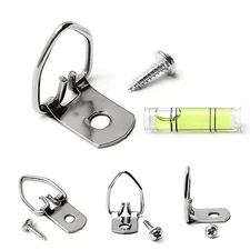 100Pcs D Rings Picture Hanging, D Hooks for Picture Hangers, Small D Ring 