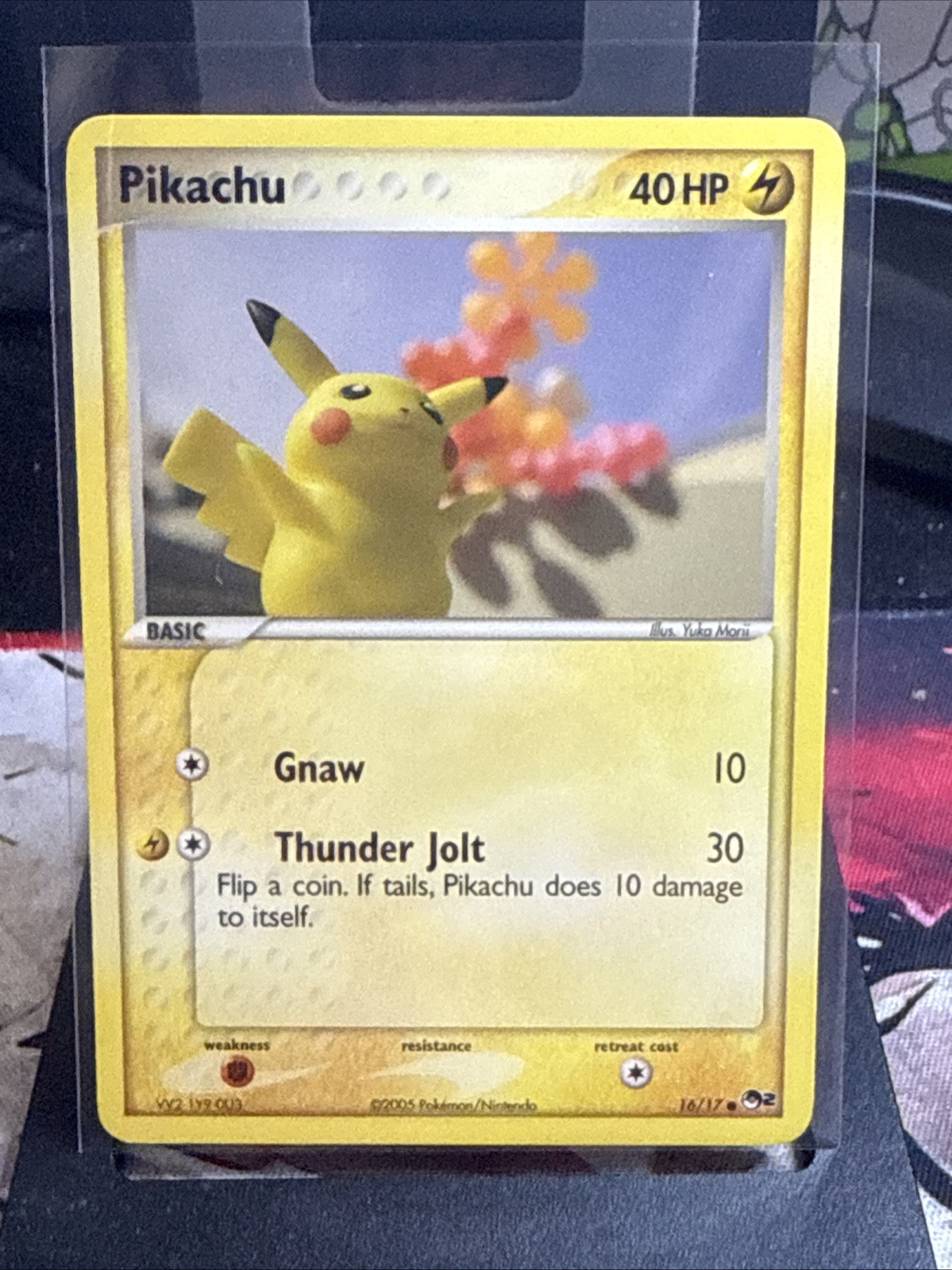 Pokemon TCG Pikachu Card 16/17 POP Series 2 NM