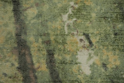 Nature Print Green Modern Abstract Area Rug 5x8 ft Hand-knotted for Bedroom - Bild 7 von 13