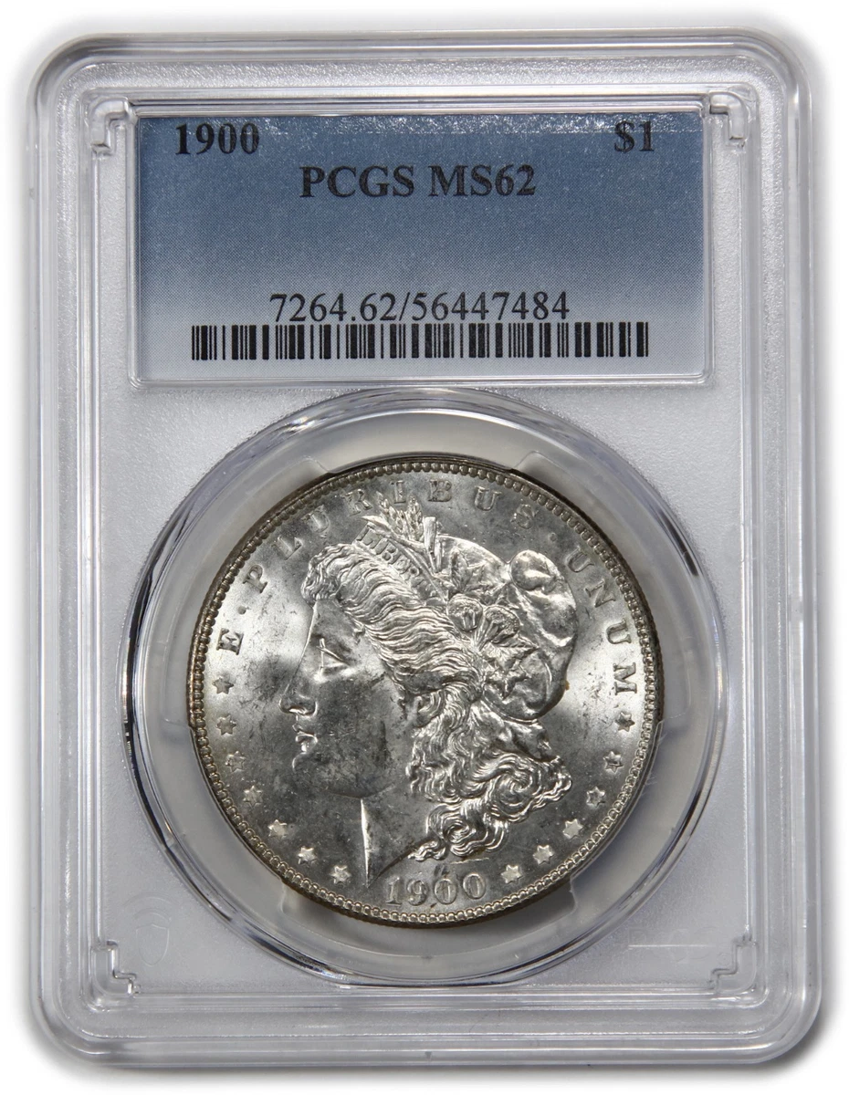 25+ MS 62 Graded 1900 Year Morgan US Dollars (1878-1921) for sale