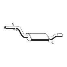 ERNST Mittelschalldämpfer für VW GOLF 5 6 VARIANT JETTA 3 1.4 TSI 1K0253209CF