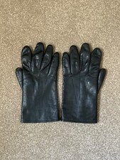 Damen Lederhandschuhe schwarz - Größe M