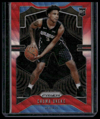 2019-20 Panini Prizm #262 Chuma Okeke Prizms Ruby Wave