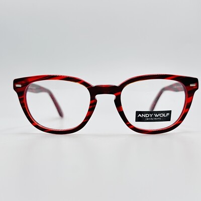 Andy Wolf Brille Damen oval rot gestreift Mod. AW F 4 - 4409 col. h NEU