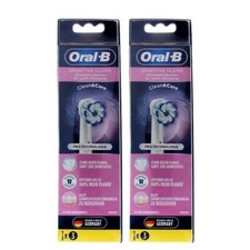 Oral-B Sensitive Clean Clean Care Replacement Electric Brush Heads 2 Packs fo 3