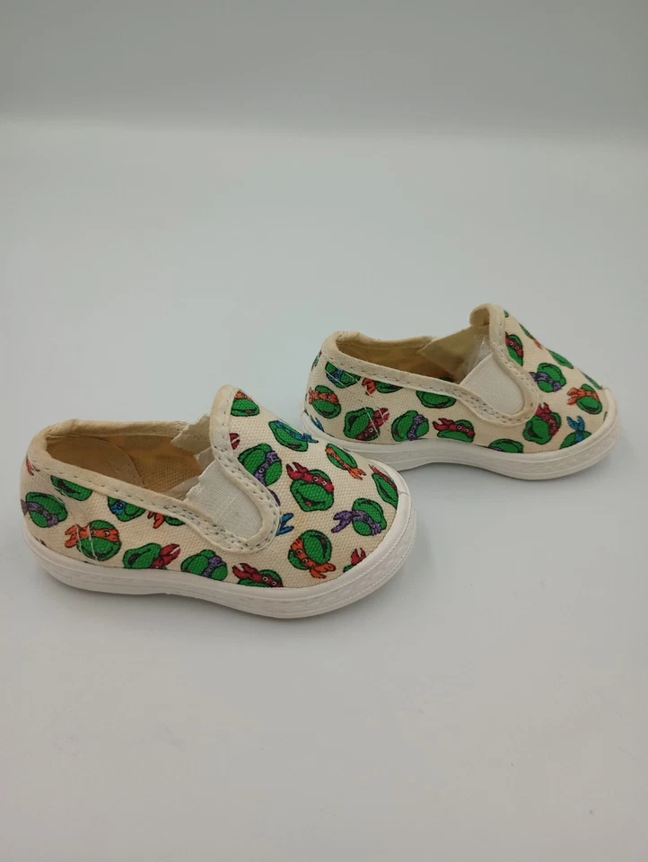 Zapatillas De Colección 1989 TMNT Teenage Mutant Ninja Turtles Talla 2 Hechas en EE. UU. *Leer* Foto 4 de 4