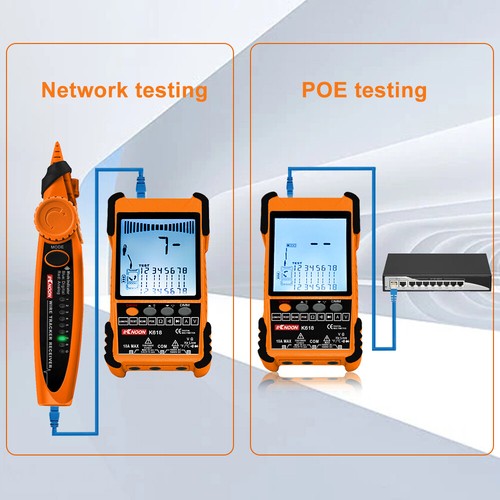 Network Kabeltester Leitungsfinder mit 3-ID-Pairing-Zubehör mit LCD-Display H7E1 - Photo 11/12