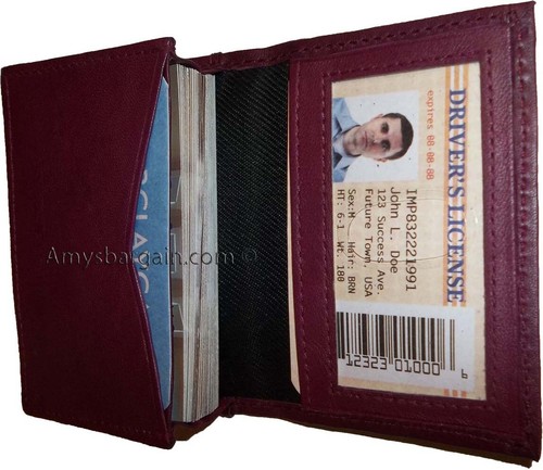 Herren und Damen Leder Visitenkarte Ausweis Kreditkartenetui 30 plus Kartenetui NW - Bild 78 von 133