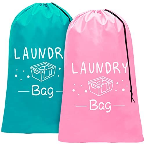 2 Pack Extra Large Laundry Bags with Drawstring Dirty Clothes Storage Bag - Picture 1 of 6