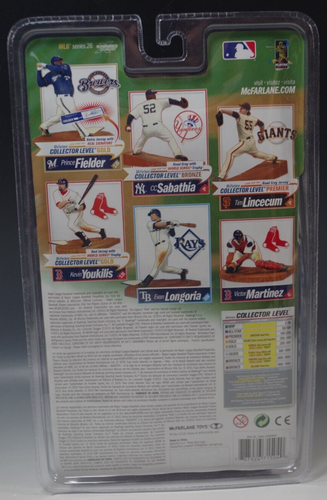 McFARLANE EVAN LONGORIA TAMPA BAY RAYS SERIES 26 FIGURE MLB BASEBALL MIB VARIANT - Picture 5 of 5