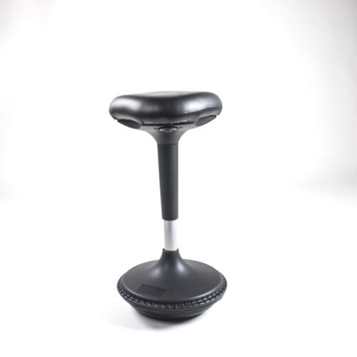 Height Adjustable Sit Stand Perching Swivel Wobble Stool Chair for Home Office - Picture 12 of 12